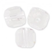 Cubes 4 mm Crystal x15