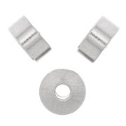 Perle rondelle Heishi - disque plat 6x3 mm - Acier inoxydable 304 x1|raw }}