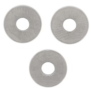 Perles rondelles Heishi - disque plat 6x1 mm - Acier inoxydable 304 x15|raw }}