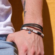 Perles rondelles Heishi - disque plat 6x1 mm - Acier inoxydable 304 x15