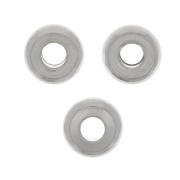 Perles rondelles Heishi - disque plat 4x2 mm - Acier inoxydable 304 x20|raw }}