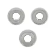 Perles rondelles Heishi - disque plat 4x2 mm - Acier inoxydable 304 x20