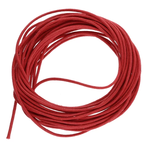 Coton ciré 1.5 mm - Rouge x5 m