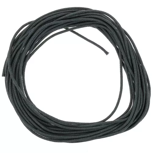 Coton ciré 1,5 mm - Gris foncé x5m