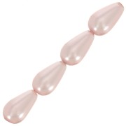 Perles nacrées Preciosa - Pearshape Pearl 10x6 mm - Rosaline x10|raw }}