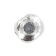 Perles Rondes 4 faces 5x4 mm en Argent 925 x5