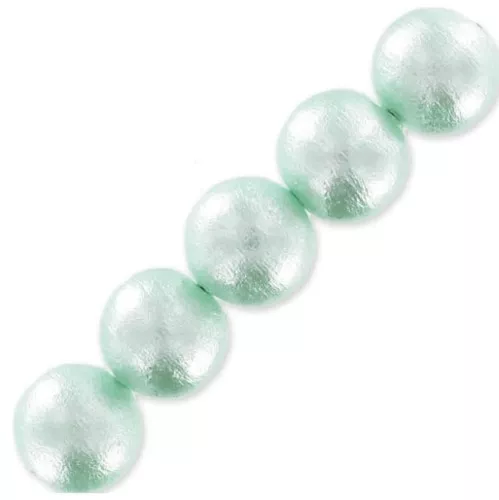 Cotton Pearls Miyuki 8 mm Vert d'eau x15