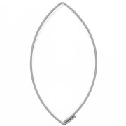 Emporte-pièce en acier inox pour modelage 46x25 mm - Navette x1|raw }}