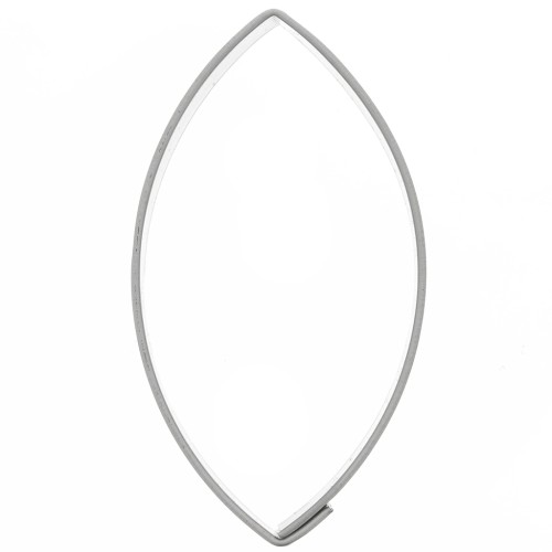 Emporte-pièce en acier inox pour modelage 46x25 mm - Navette x1