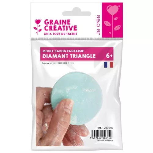 Moule pour fabrication de savon maison rond 6 cm - Transparent x1