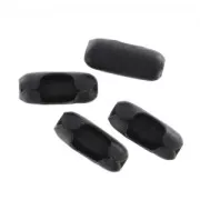 Embouts de fermeture pour chaîne maille boule 3,2 mm Noir Mat x4