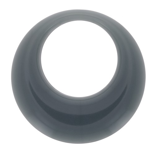 Pendentif rond évidé en résine opaque 34.5 mm - Celadon x1