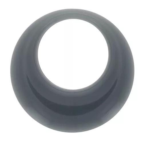 Pendentif rond évidé en résine opaque 34.5 mm - Celadon x1