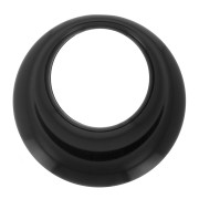 Pendentif rond évidé en résine opaque 34.5 mm - Noir x1|raw }}