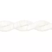 Perles Heishi rondelles en pâte polymère 4x1mm - Blanc x45cm