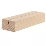 Porte carte en bois - support pour carte de visite 10x3 cm - Naturel x1