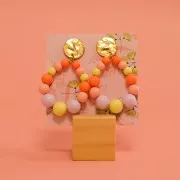 Porte carte en bois - support pour carte visite - 3 cm Naturel x1