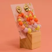 Porte carte en bois - support pour carte visite - 3 cm Naturel x1