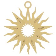 Pendentif soleil 16 mm - exclu Perles&Co - Gold filled (or laminé)  x1