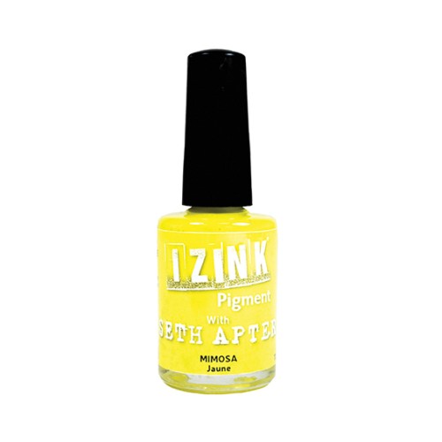 Encre Aladine Pigment Izink - Mix Média Couvrant Opaque - Jaune x11.5ml