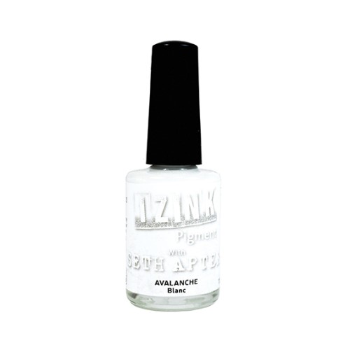 Encre Aladine Pigment Izink - Mix Média Couvrant Opaque - Blanc x11.5ml