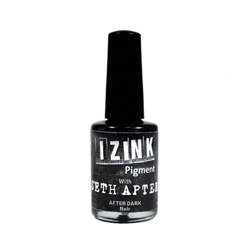 Encre Aladine Pigment Izink - Mix Média Couvrant Opaque - Noir x11.5ml