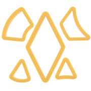 5 emporte-pièces pour modelage et pâte polymère - Géométrique