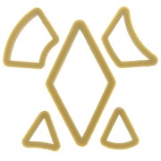 5 emporte-pièces pour modelage et pâte polymère - Géométrique