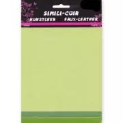 Assortiment de 3 feuilles simili cuir 16x20 cm Vert