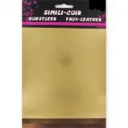 Assortiment de 3 feuilles simili cuir 16x20 cm Doré