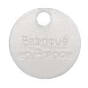 Breloques médailles 8 mm - Fabriqué en France - Argent 925 x4|raw }}