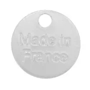 Breloques médailles 8 mm - Made in France - Argent 925 x4