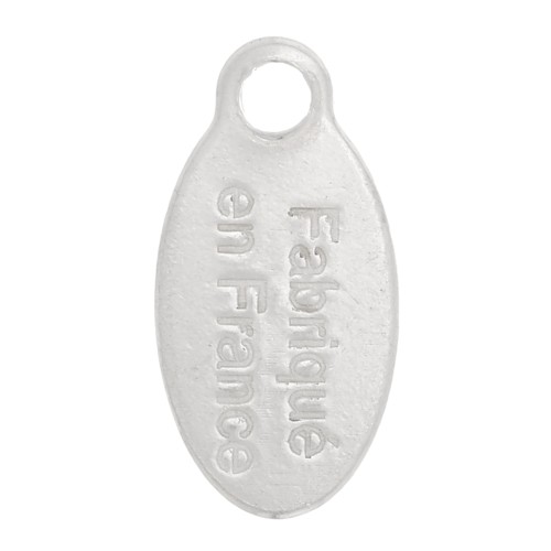 Breloques gouttes 10x5 mm - Fabriqué en France - Argent 925 x4