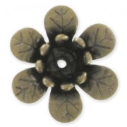 Fleurs 11 mm bronze x8