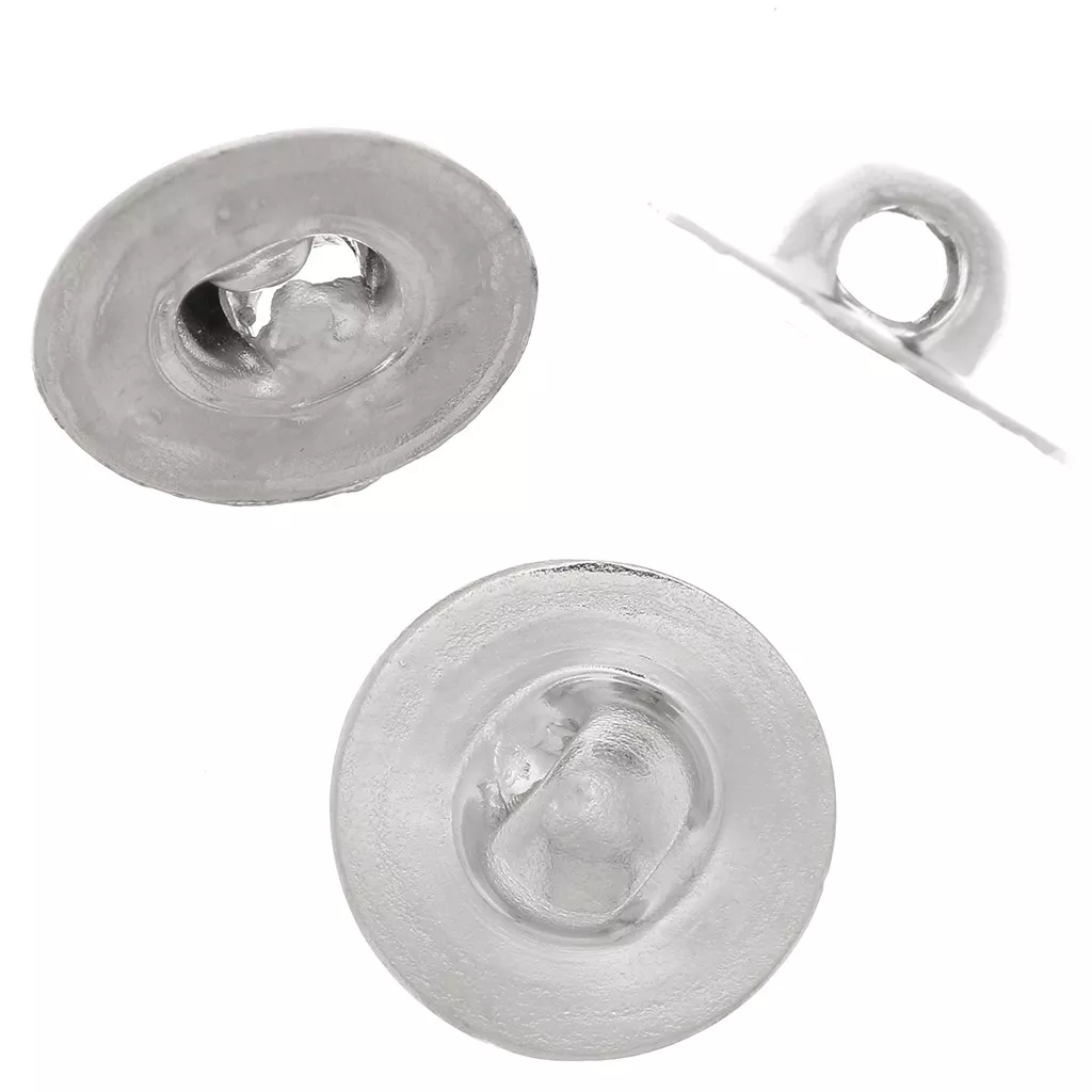 Lot De 2 Boutons Métallisés 11 Mm - Occasion - Idéal Pour Customisation