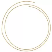 Fil laiton rond souple 2 mm - Cu 73% - pour création de bijoux - Laiton brut x1m