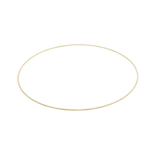 Bracelet jonc fin diamanté 59 mm - Petit poignet - Plaqué Or 3 microns x1