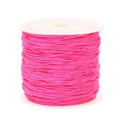 Fil de jade / Fil nylon tressé 0.8 mm Rose Electrique x50 m