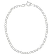 Bracelet maille Rombo striée 2.9 mm - Argent 925 x18cm|raw }}