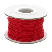 Fil de jade / Fil nylon tressé 0.8 mm Rouge x 50 m