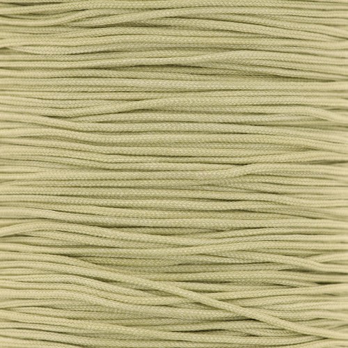 Fil de jade / Fil nylon tressé 0.8 mm Khaki clair x50 m