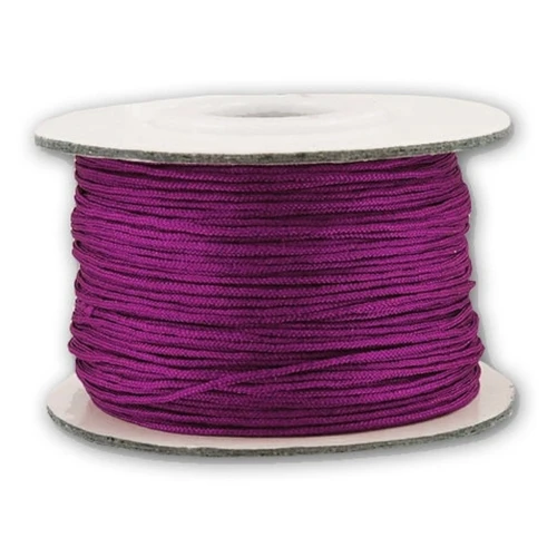 Fil de jade / Fil nylon tressé 0.8 mm Violine x50 m