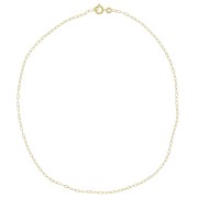 Tour de cou maille Forçat limée 2 mm - Plaqué Or 3 microns x37cm|raw }}