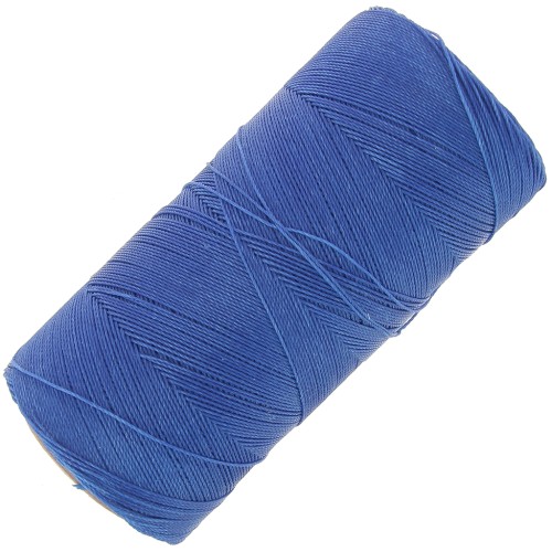 Bobine de fil ciré Linhasita pour micro macramé 0.35 mm - Blue (692) x448m