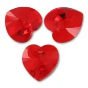 Coeur PureCrystal 6228 14,4x14 mm Light Siam x1