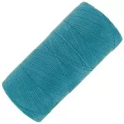 Bobine de fil ciré Linhasita pour micro macramé 0.35 mm - Turquoise (229) x448m