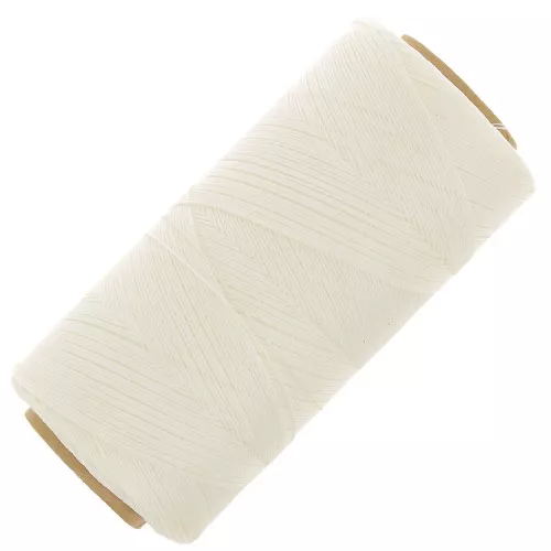 Bobine de fil ciré Linhasita pour micro macramé 0.35 mm - Natural x448m