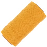 Bobine de fil ciré Linhasita pour micro macramé 0.35 mm Golden Yellow (218) x448m|raw }}
