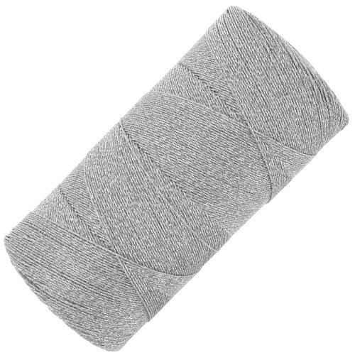 Bobine de fil ciré Linhasita pour micro macramé 0.35 mm - Argenté (Prata) x448m