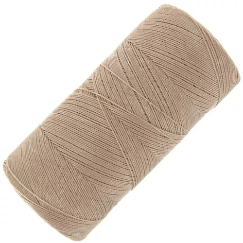 Bobine de fil ciré Linhasita pour micro macramé 0.35 mm - Vanille (531) x448m